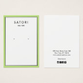 Modernes Limettengras-Schmuckdisplay (Vorne & Hinten)