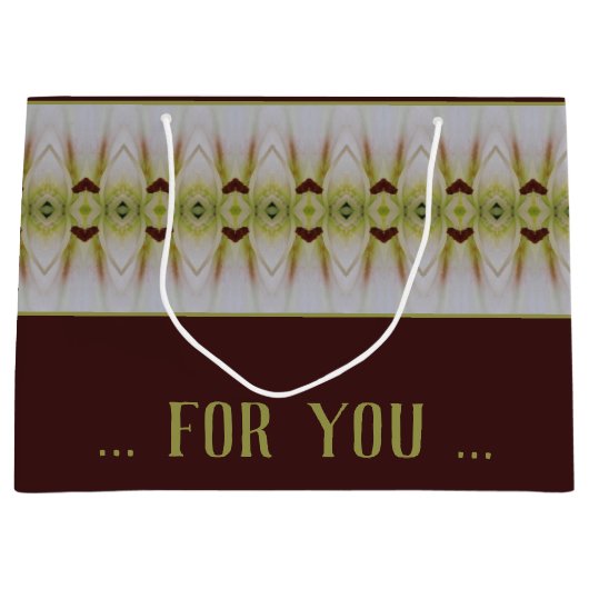 Modernes Limettengrün und Graublau Große Geschenktüte (Vorderseite)