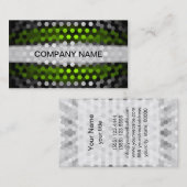 Modernes Limon-Grau-Hexagons-Muster Visitenkarte (Vorne/Hinten)