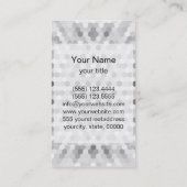 Modernes Limon-Grau-Hexagons-Muster Visitenkarte (Rückseite)