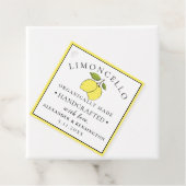 Modernes Limoncello für eine Flasche Geschenkanhänger (Beispiel)