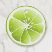 Modernes Limones Obst Geschenkanhänger (Rückseite)