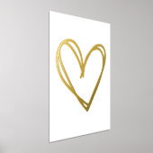 Modernes Linien Herz Foliendrucke (Ablage )