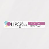 Modernes Lip Gloss Icecream Branding Etiketten (Design 1)
