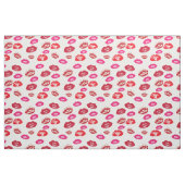 Modernes Lippenstift-Make-upmuster Stoff (Yard (91,4 cm))