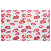 Modernes Lippenstift-Make-upmuster Stoff (Fat Quarter (45,7 x 55,9 cm))