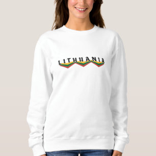 Modernes Litauen Lietuva Flagge Land Souvenir Sweatshirt