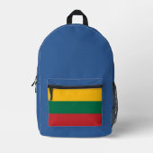 Modernes Litauen Lietuva Flaggenstaat Souvenir Bedruckter Rucksack (Vorderseite)
