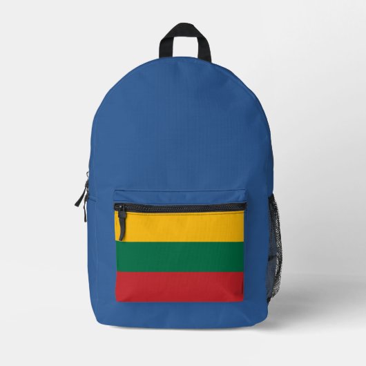 Modernes Litauen Lietuva Flaggenstaat Souvenir Bedruckter Rucksack (Vorderseite)