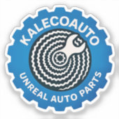 Modernes Logo Aufkleber (Vorderseite)