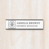 Modernes Logo | Branding von Mitarbeitern für benu Türschild (Vorderseite )