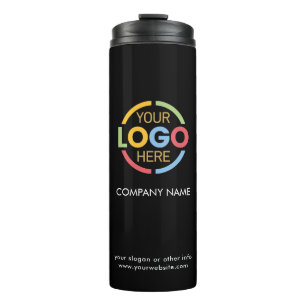 Modernes Logo der Marke Black & White Company Thermosbecher