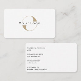 Modernes Logo Einfach Sauberer Minimaler Firmenwei Visitenkarte