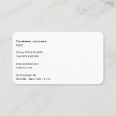 Modernes Logo Einfach Sauberer Minimaler Firmenwei Visitenkarte (Rückseite)