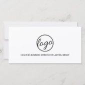 Modernes Logo Einfaches Geschenkzertifikat (Rückseite)