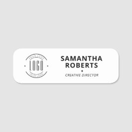 Modernes Logo einfaches Mitarbeiter Magnet-Sicherh Namensschild