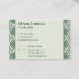 Modernes Logo Elegante Frühling Abstrakt grün Visitenkarte