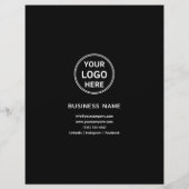 Modernes Logo Foto Beruflich Business Flyer (Hinten)