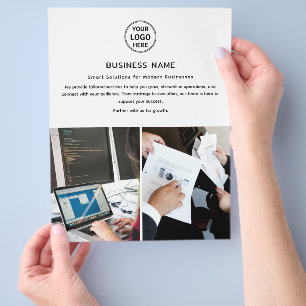 Modernes Logo Foto Beruflich Business Flyer