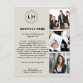 Modernes Logo-Foto Corporate Business Flyer (Vorne)