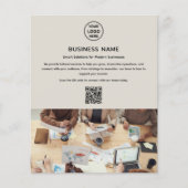 Modernes Logo-Foto QR Beruflich Business Flyer (Vorne)