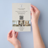 Modernes Logo-Foto QR Beruflich Business Flyer (Handgriff)