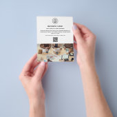 Modernes Logo-Foto QR Berufliches Weißes Geschäft Flyer (Gruppe)