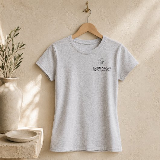 Modernes Logo Fotograf Script Geschäft Tri-Blend Shirt