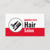 Modernes Logo, Friseur, Friseur Visitenkarte (Vorderseite)