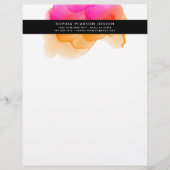 Modernes Logo für Aquarellfarben Briefbogen (Vorderseite)