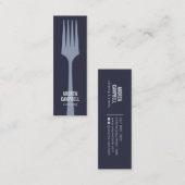 Modernes Logo für blaue Koch, minimalistisch für G Mini Visitenkarte (Vorne/Hinten)