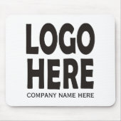 Modernes Logo für das schwarze Unternehmen Mousepad (Vorne)