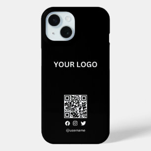 Modernes Logo für den Stylist qr-Code und Text Case-Mate iPhone Hülle