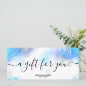 Modernes Logo für die Aquamarine Ausstellung von Z (Stehend Vorderseite)