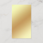 modernes Logo für die einfache Reinigung von Gold Visitenkarte (Rückseite)