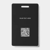 Modernes Logo für die ID-Karte Foto QR-Code schwar Ausweis (Rückseite)