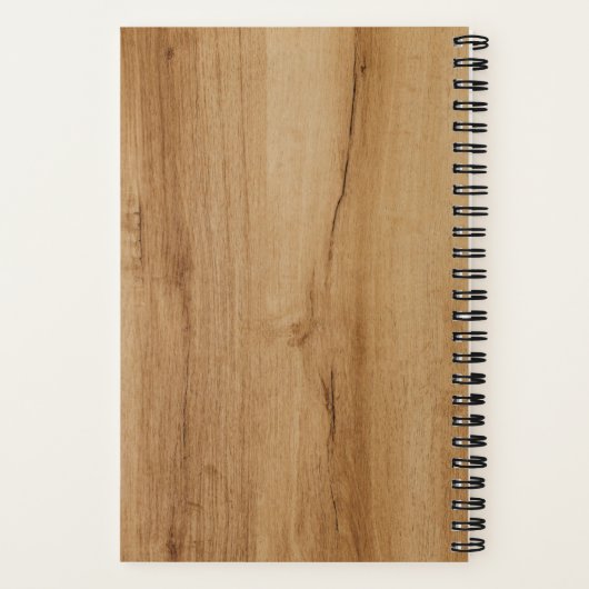 Modernes Logo für die moderne helle Holzvene-Print Notizblock (Rückseite)