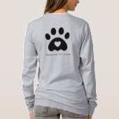 Modernes Logo für die Pet-Pflege des Dogs Walker B T-Shirt (Rückseite)