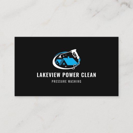 Modernes Logo für Druckwäsche Visitenkarte (Vorderseite)