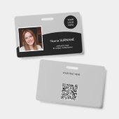 Modernes Logo für eine Firma mit Personalausweis F Ausweis (Vorder- & Rückseite)