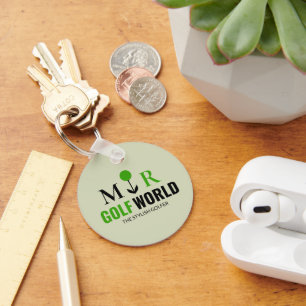 Modernes Logo für einen Golfer Schlüsselanhänger