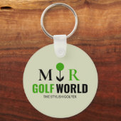Modernes Logo für einen Golfer Schlüsselanhänger (Vorderseite)