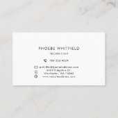 Modernes Logo für einfaches Geschäft Treuekarte (Rückseite)