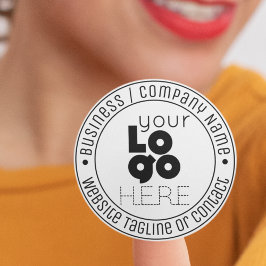 Modernes Logo für kundenspezifische Anwendungen Kl Runder Aufkleber