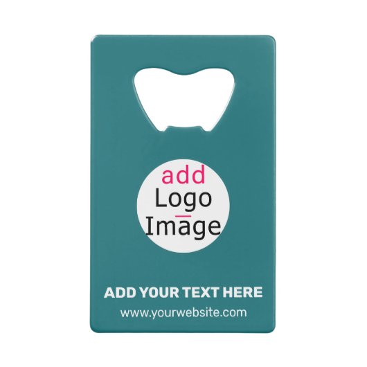 Modernes Logo für kundenspezifische Markenbezeichn Geldbeutel Flaschenöffner (Vorderseite)