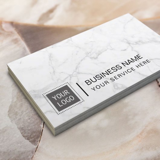 Modernes Logo für moderne Marmorfirmen Visitenkarte