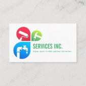 Modernes Logo für moderne Reparaturdienstleistunge Visitenkarte (Vorderseite)