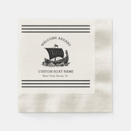 Modernes Logo für Nautic Custom Boat Name & Ship Serviette