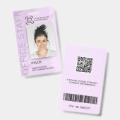 Modernes Logo für Personalausweis-Büro Mitarbeiter Ausweis (Vorder- & Rückseite)