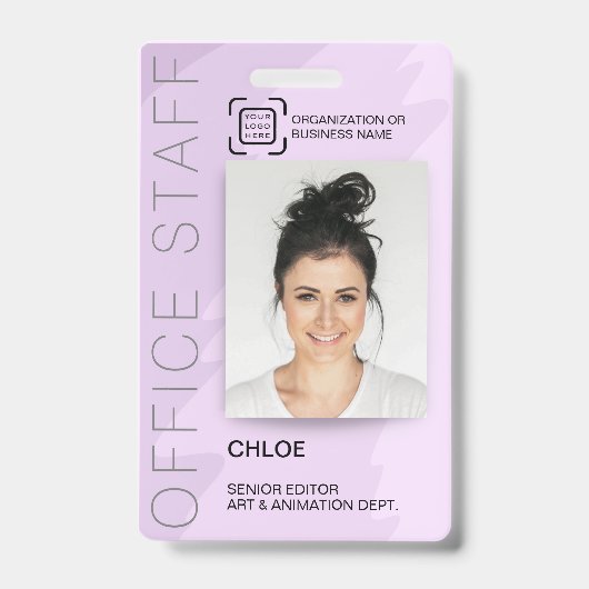 Modernes Logo für Personalausweis-Büro Mitarbeiter Ausweis (Vorderseite)